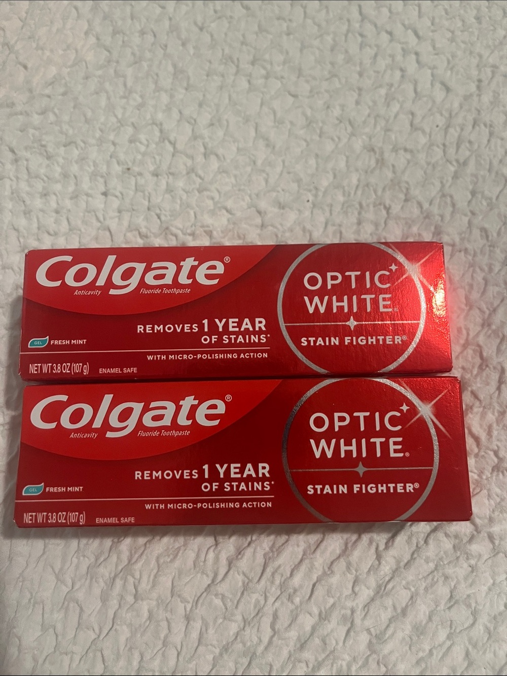 NWT Colgate Optic White Toothpastes